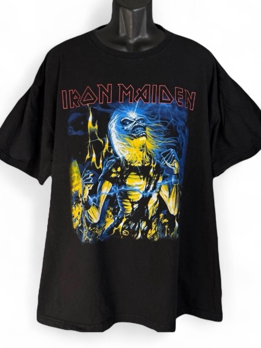 Iron Maiden Live After Death T Shirt SOL Classic Mens 2XL Black Band Graphic Tee